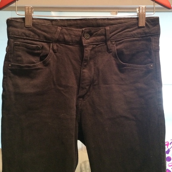 H&M skinny high waist black stretch jeans, 30x32