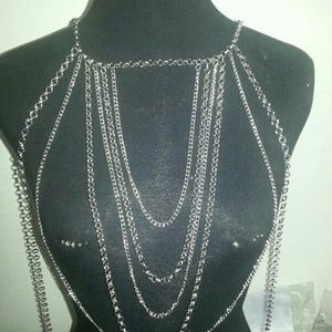 Silver Women's Body Chain