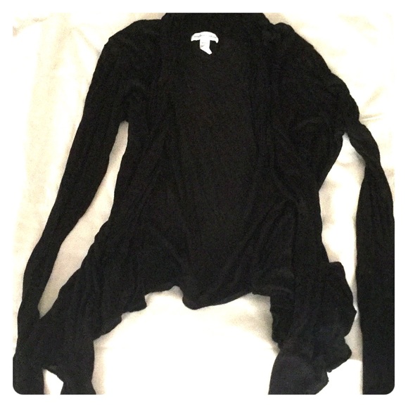 Black sheer cardigan