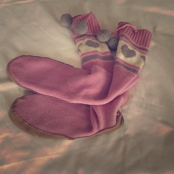 Victoria secret PINK slipper boots.