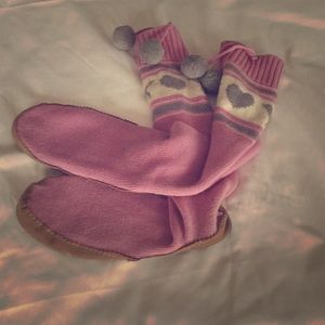 Victoria secret PINK slipper boots.