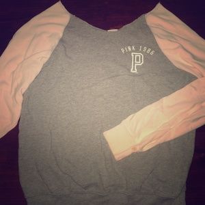 Light Pink and Heather Grey Pullover Sweater VS💕