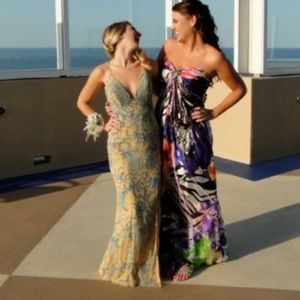 princess polly baby blue dress Navy Blue Long Dresses main image 1
