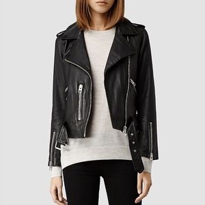 All Saints leather biker Jacket