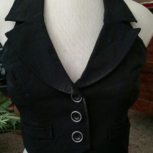 Black dress vest; never worn