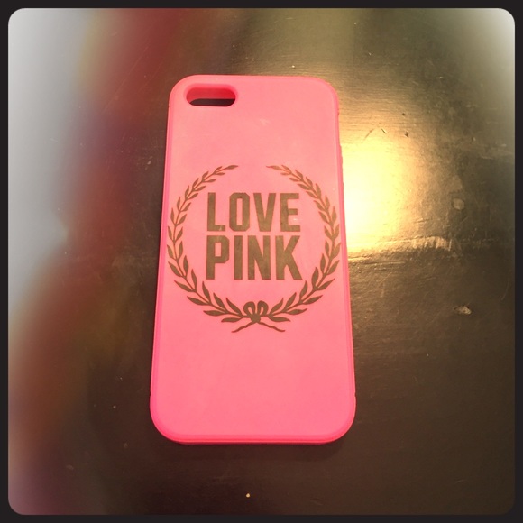 silicone VS "love pink" words for iPhone 5