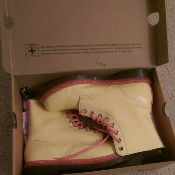 Dr. Martens (pink and yellow)