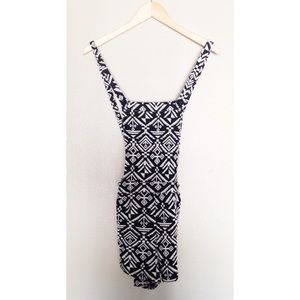 Tribal Print Shorteralls / overalls