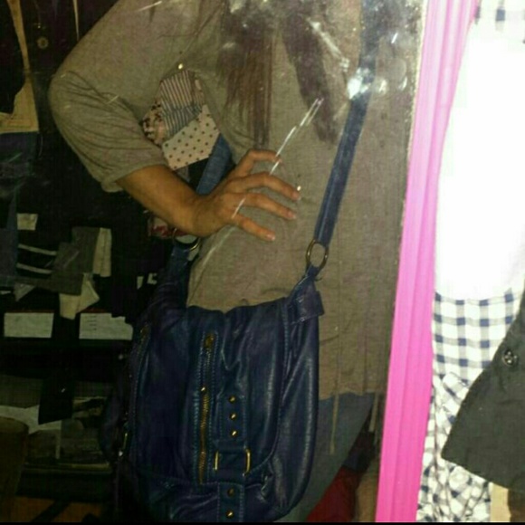 Blue Messenger Crossbody