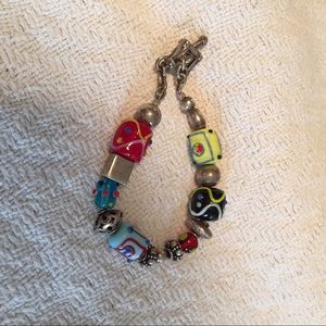 Silpada Glass Bead & Sterling Bracelet