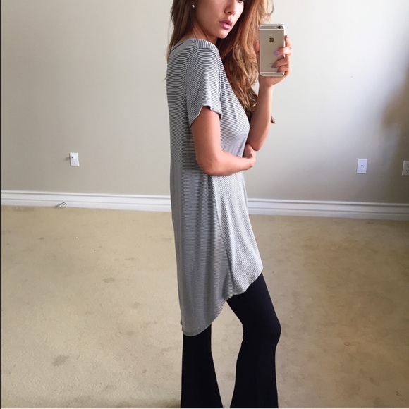 • SOLD • Striped Tunic Tee L - Picture 4 of 4