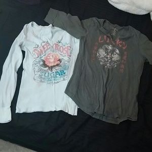 2 Lucky Brand tshirts