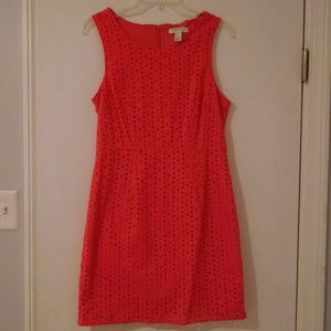 *Sold on Mercari* Coral Eyelet Dress NWT
