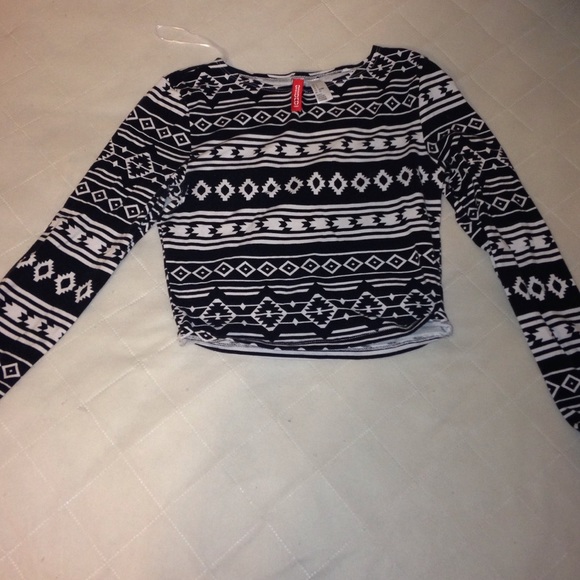 Tribal Print Crop Top