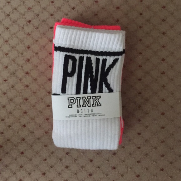 PINK KNEE HIGH SOCKS