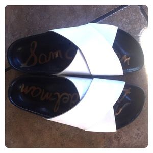 Sam Edelman adora white & black sandals
