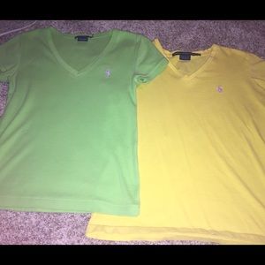 2 Ralph Lauren v necks
