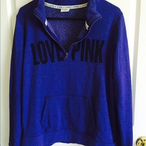 Victoria's Secret Pink Purple Half Zip