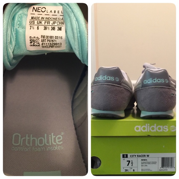 NEW ADIDAS NEO CITY RACER W SIZE 7.5 - Picture 4 of 4