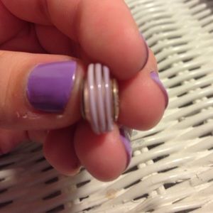 Clear with Pinky Lines Pandora Charm Original