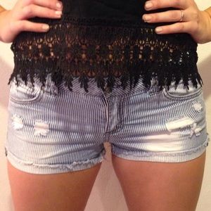 TILLY’S: Striped acid washed shorts.