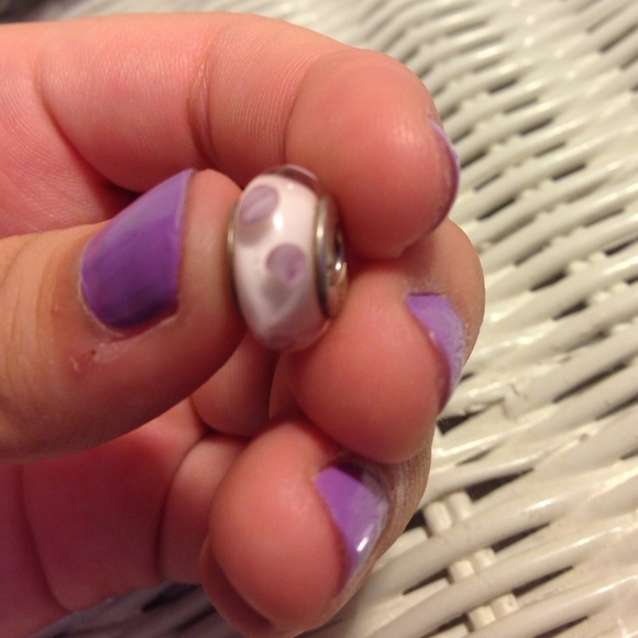 Clear with Pink Dots Pandora Charm Original