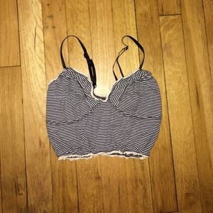 very cute black & white bralette.
