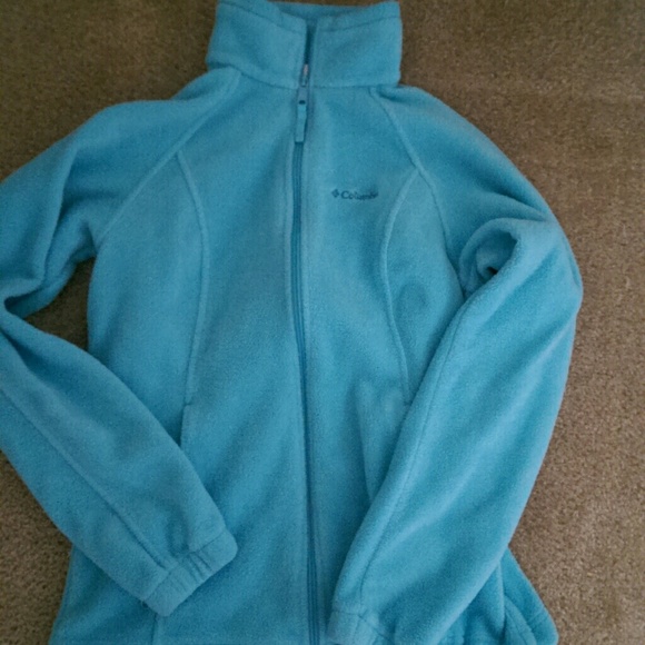 columbia blue fleece jacket