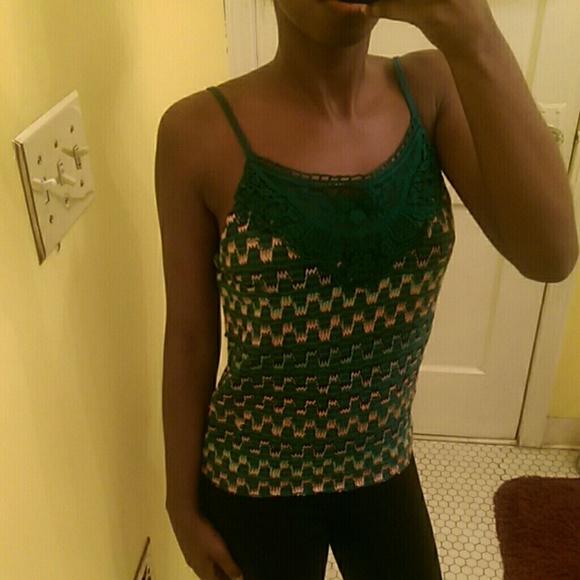 💥Free People lace knit tank top