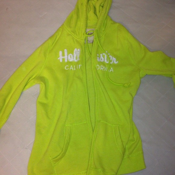 Green Hollister Zip Up