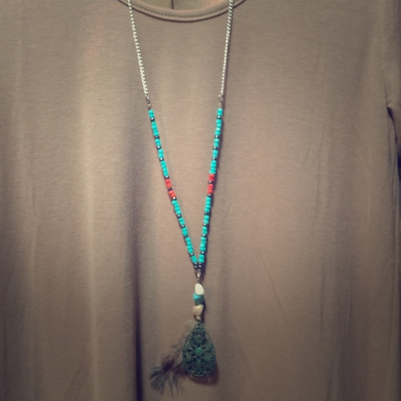 Accessories - 🌸HOST PICK 11/25🌸Long Boho Turquoise Necklace