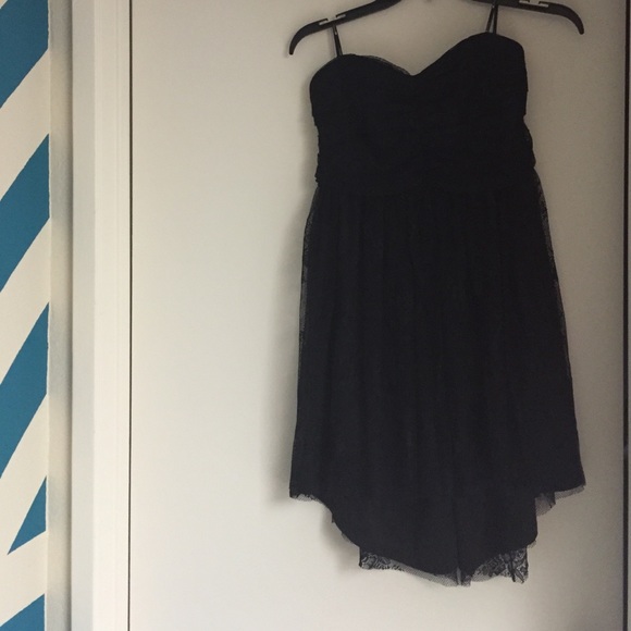 Black Laced Floral Dress - Picture 1 of 3