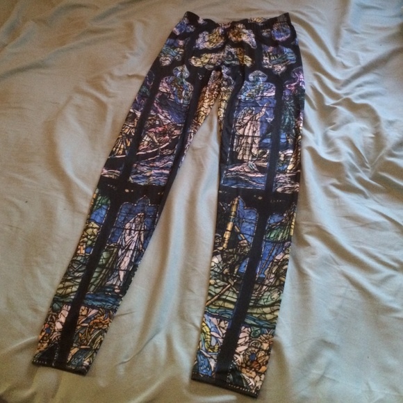 Teenage Runaway Cathedral Stained Glass Leggings