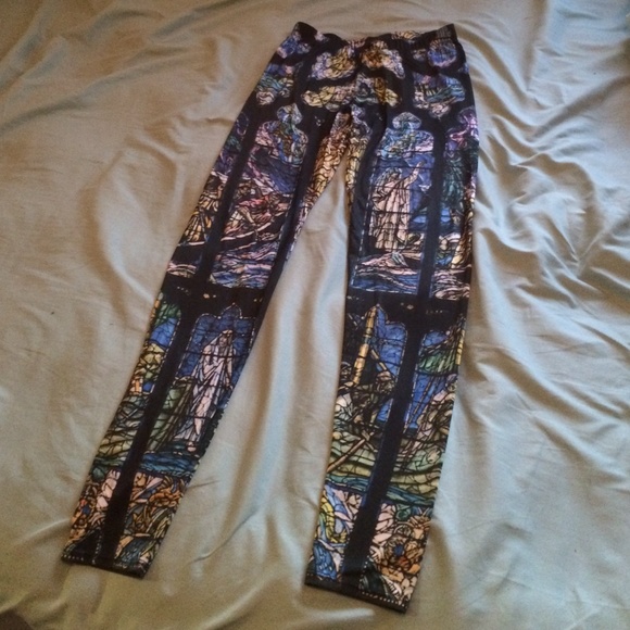 Teenage Runaway Cathedral Stained Glass Legging