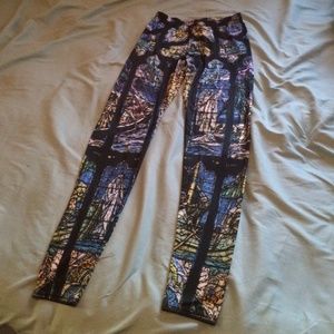 Teenage Runaway Cathedral Stained Glass Legging