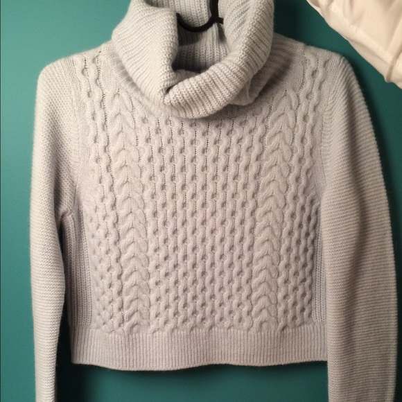 Club Monaco Cowl neck cropped sweater