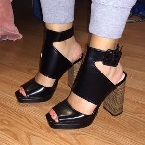 Zara Black Heels