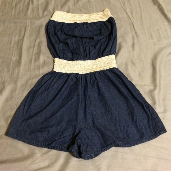 Denim Romper
