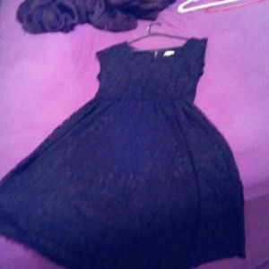 Black lace dress