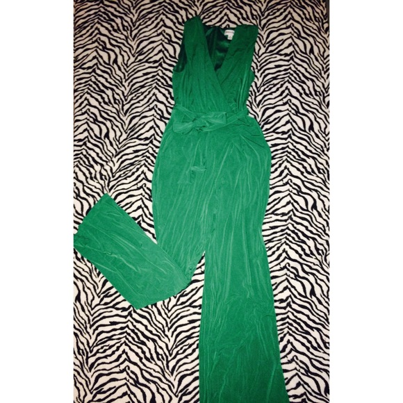 Shelby and Palmer spring green one piece suit