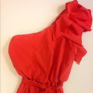 One shoulder Ruffle boutique dress