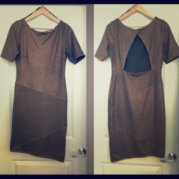 Metallic bronze Rachel Roy dress