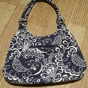 Vera Bradley navy & white purse
