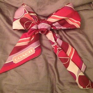 Coach hair scarf