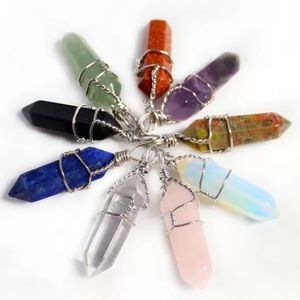 Set of 2 crystal necklace charms