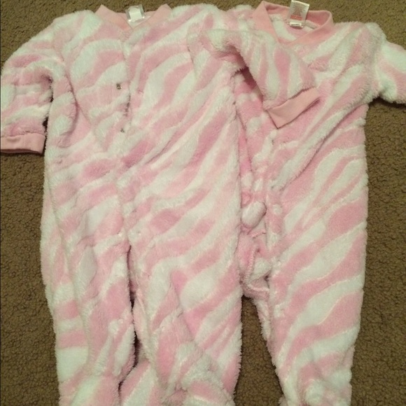 3-6 months fleece Jammie's