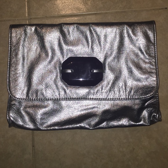Large gray clutch
