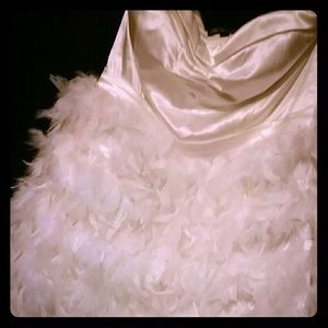 White Feathered Dress