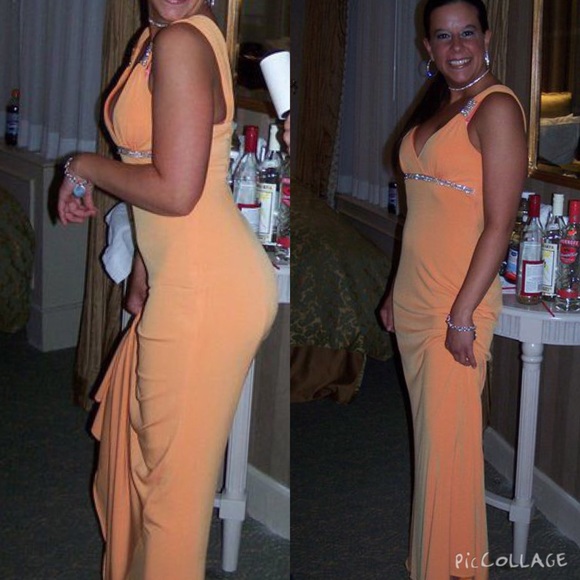 Mary L Couture rhinestone gown