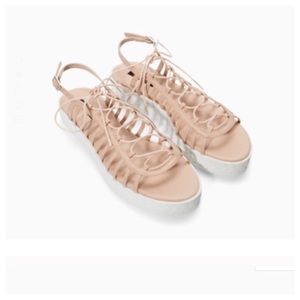 Zara nude sandals